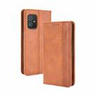For ASUS Zenfone 8 / ZS590KS Magnetic Buckle Retro Crazy Horse Texture Horizontal Flip Leather Case with Holder & Card Slots & Photo Frame(Brown) - 1
