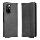 For Xiaomi Mi Mix Fold Magnetic Buckle Retro Crazy Horse Texture Horizontal Flip Leather Case with Holder & Card Slots & Photo Frame(Black) - 1