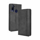 For ZTE Libero 5G Magnetic Buckle Retro Crazy Horse Texture Horizontal Flip Leather Case with Holder & Card Slots & Photo Frame(Black) - 1