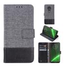 For Motorola Moto G7 Plus MUXMA MX102 Horizontal Flip Canvas Leather Case with Stand & Card Slot & Wallet Function(Black) - 1