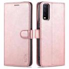 For vivo Y20 / iQOO U1x AZNS Skin Feel Calf Texture Horizontal Flip Leather Case with Card Slots & Holder & Wallet((Rose Gold) - 1