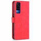 For vivo Y51 / Y31 AZNS Skin Feel Calf Texture Horizontal Flip Leather Case with Card Slots & Holder & Wallet((Red) - 3