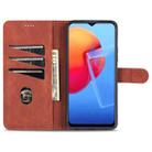 For vivo Y51 / Y31 AZNS Skin Feel Calf Texture Horizontal Flip Leather Case with Card Slots & Holder & Wallet((Red) - 4