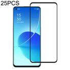 For OPPO Reno6 5G / Reno7 5G / Reno7 SE 5G / A96 25 PCS Full Glue Full Screen Tempered Glass Film - 1