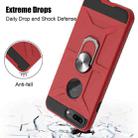 War-god Armor TPU + PC Shockproof  Magnetic Protective Case with Ring Holder For iPhone 8 Plus / 7 Plus(Red) - 4
