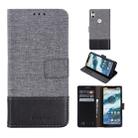 For Motorola Moto One MUXMA MX102 Horizontal Flip Canvas Leather Case with Stand & Card Slot & Wallet Function(Black) - 1