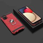 For Samsung Galaxy A02s (166mm) War-god Armor TPU + PC Shockproof Magnetic Protective Case with Ring Holder(Red) - 8