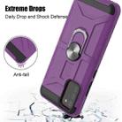 For Samsung Galaxy A02s (166mm) War-god Armor TPU + PC Shockproof Magnetic Protective Case with Ring Holder(Purple) - 4