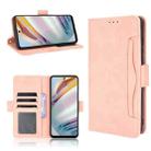 For Motorola Moto G40 Fusion / Moto G60 Skin Feel Calf Pattern Horizontal Flip Leather Case with Holder & Card Slots & Photo Frame(Pink) - 1