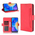 For TCL 20 SE Skin Feel Calf Pattern Horizontal Flip Leather Case with Holder & Card Slots & Photo Frame(Red) - 1