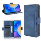 For TCL 20 SE Skin Feel Calf Pattern Horizontal Flip Leather Case with Holder & Card Slots & Photo Frame(Blue) - 1