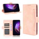 For vivo V21 5G / 4G Skin Feel Calf Pattern Horizontal Flip Leather Case with Holder & Card Slots & Photo Frame(Pink) - 1