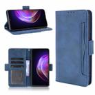 For vivo V21 5G / 4G Skin Feel Calf Pattern Horizontal Flip Leather Case with Holder & Card Slots & Photo Frame(Blue) - 1