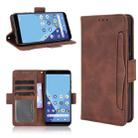 For Wiko Y51 / Sunny 5 Lite Skin Feel Calf Pattern Horizontal Flip Leather Case with Holder & Card Slots & Photo Frame(Brown) - 1