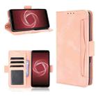 For Fujitsu Arrows Be4 Plus / F-41B Skin Feel Calf Pattern Horizontal Flip Leather Case with Holder & Card Slots & Photo Frame(Pink) - 1