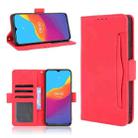 For Ulefone Note 10 Skin Feel Calf Pattern Horizontal Flip Leather Case with Holder & Card Slots & Photo Frame(Red) - 1