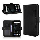 For ZTE Libero 5G Skin Feel Calf Pattern Horizontal Flip Leather Case with Holder & Card Slots & Photo Frame(Black) - 1