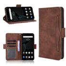 For ZTE Libero 5G Skin Feel Calf Pattern Horizontal Flip Leather Case with Holder & Card Slots & Photo Frame(Brown) - 1