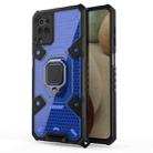 For Samsung Galaxy A12 5G Space PC+TPU Ring Holder Protective Case(Blue) - 1