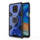 For Xiaomi Redmi Note 9 Pro Max Space PC+TPU Ring Holder Protective Case(Blue) - 1