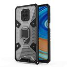 For Xiaomi Redmi Note 9 Pro Max Space PC+TPU Ring Holder Protective Case(Silver) - 1