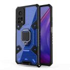 For Xiaomi Mi 10T Pro Space PC+TPU Ring Holder Protective Case(Blue) - 1