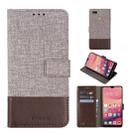 For OPPO A7 MUXMA MX102 Horizontal Flip Canvas Leather Case with Stand & Card Slot & Wallet Function(Brown) - 1