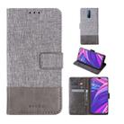 For OPPO R17 Pro MUXMA MX102 Horizontal Flip Canvas Leather Case with Stand & Card Slot & Wallet Function(Grey) - 1