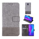 For OPPO R17 MUXMA MX102 Horizontal Flip Canvas Leather Case with Stand & Card Slot & Wallet Function(Grey) - 1
