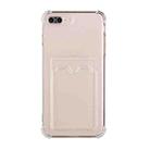 TPU Dropproof Protective Back Case with Card Slot For iPhone 8 Plus / 7 Plus(Transparent) - 1