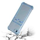 For iPhone SE 2022 / SE 2020 / 8 / 7 TPU Dropproof Protective Back Case with Card Slot(Blue) - 3