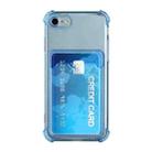 For iPhone SE 2022 / SE 2020 / 8 / 7 TPU Dropproof Protective Back Case with Card Slot(Blue) - 4