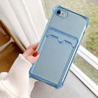 For iPhone SE 2022 / SE 2020 / 8 / 7 TPU Dropproof Protective Back Case with Card Slot(Blue) - 5