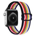 8-shaped Buckle Nylon Watch Band For Apple Watch Series 8&7 41mm / SE 2&6&SE&5&4 40mm / 3&2&1 38mm(Rainbow) - 1