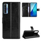 For TCL 20 5G / TCL 20S Crazy Horse Texture Horizontal Flip Leather Case with Holder & Card Slots & Lanyard(Black) - 1