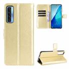 For TCL 20 5G / TCL 20S Crazy Horse Texture Horizontal Flip Leather Case with Holder & Card Slots & Lanyard(Gold) - 1