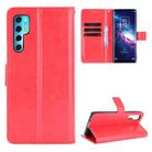 For TCL 20 Pro 5G Crazy Horse Texture Horizontal Flip Leather Case with Holder & Card Slots & Lanyard(Red) - 1