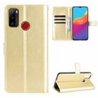 For Ulefone Note 10 Crazy Horse Texture Horizontal Flip Leather Case with Holder & Card Slots & Lanyard(Gold) - 1