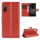 For Sony Xperia Ace II Crazy Horse Texture Horizontal Flip Leather Case with Holder & Card Slots & Lanyard(Brown) - 1