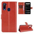 For ZTE Libero 5G Crazy Horse Texture Horizontal Flip Leather Case with Holder & Card Slots & Lanyard(Brown) - 1