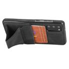 For Samsung Galaxy S20 Ultra-thin Shockproof Protective Case with Holder & Metal Magnetic Function(Black) - 6