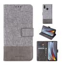 For OPPO Realme 3 Pro MUXMA MX102 Horizontal Flip Canvas Leather Case with Stand & Card Slot & Wallet Function(Grey) - 1