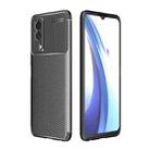 For vivo Y53s Carbon Fiber Texture Shockproof TPU Case(Black) - 1