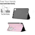 For iPad Pro 11 2022 / 2021 / 2020 / 2018 Dual-folding Coloured Drawing Voltage Horizontal Flip PU Leather Tablet Case with Holder & Sleep / Wake-up Function(Butterfly Cat) - 5