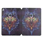 Dual-folding Coloured Drawing Voltage Horizontal Flip PU Leather Case with Holder & Sleep / Wake-up Function For iPad Air / Air 2 / Pro 9.7 2016 / 9.7 2017 / 2018(Watercolor Wolf) - 1