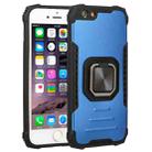 Fierce Warrior Series Armor All-inclusive Shockproof Aluminum Alloy + TPU Protective Case with Ring Holder For iPhone 6 / 6s(Blue) - 1