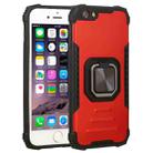 Fierce Warrior Series Armor All-inclusive Shockproof Aluminum Alloy + TPU Protective Case with Ring Holder For iPhone 6 / 6s(Red) - 1