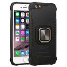 Fierce Warrior Series Armor All-inclusive Shockproof Aluminum Alloy + TPU Protective Case with Ring Holder For iPhone 6 / 6s(Black) - 1