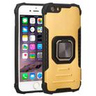 Fierce Warrior Series Armor All-inclusive Shockproof Aluminum Alloy + TPU Protective Case with Ring Holder For iPhone 6 / 6s(Gold) - 1