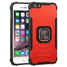 Fierce Warrior Series Armor All-inclusive Shockproof Aluminum Alloy + TPU Protective Case with Ring Holder For iPhone 6 Plus / 6s Plus(Red) - 1